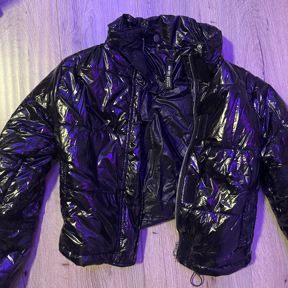 Shiny black Bomber